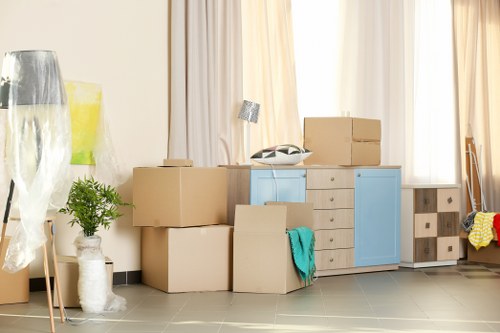 Professional removalists preparing for a house move in Earls Court